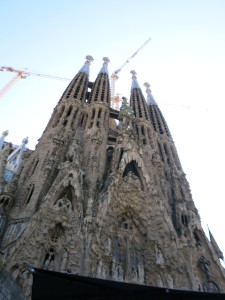 Front View of Sagrada Familia Church