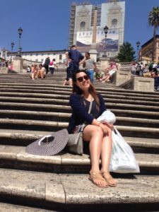 At the Spanish Steps